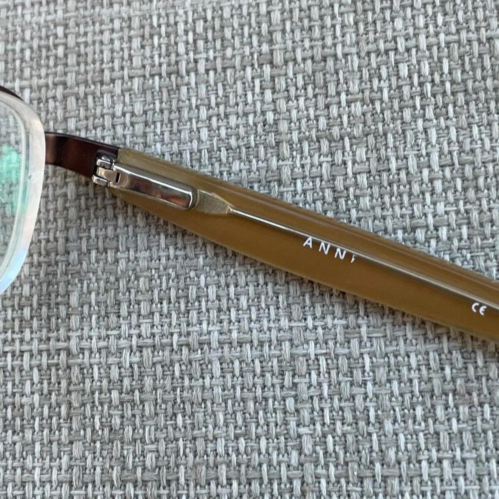 Anne Klein Women Eyeglasses Frame Brown Glasses Half Rim Frame 53[]16 135
